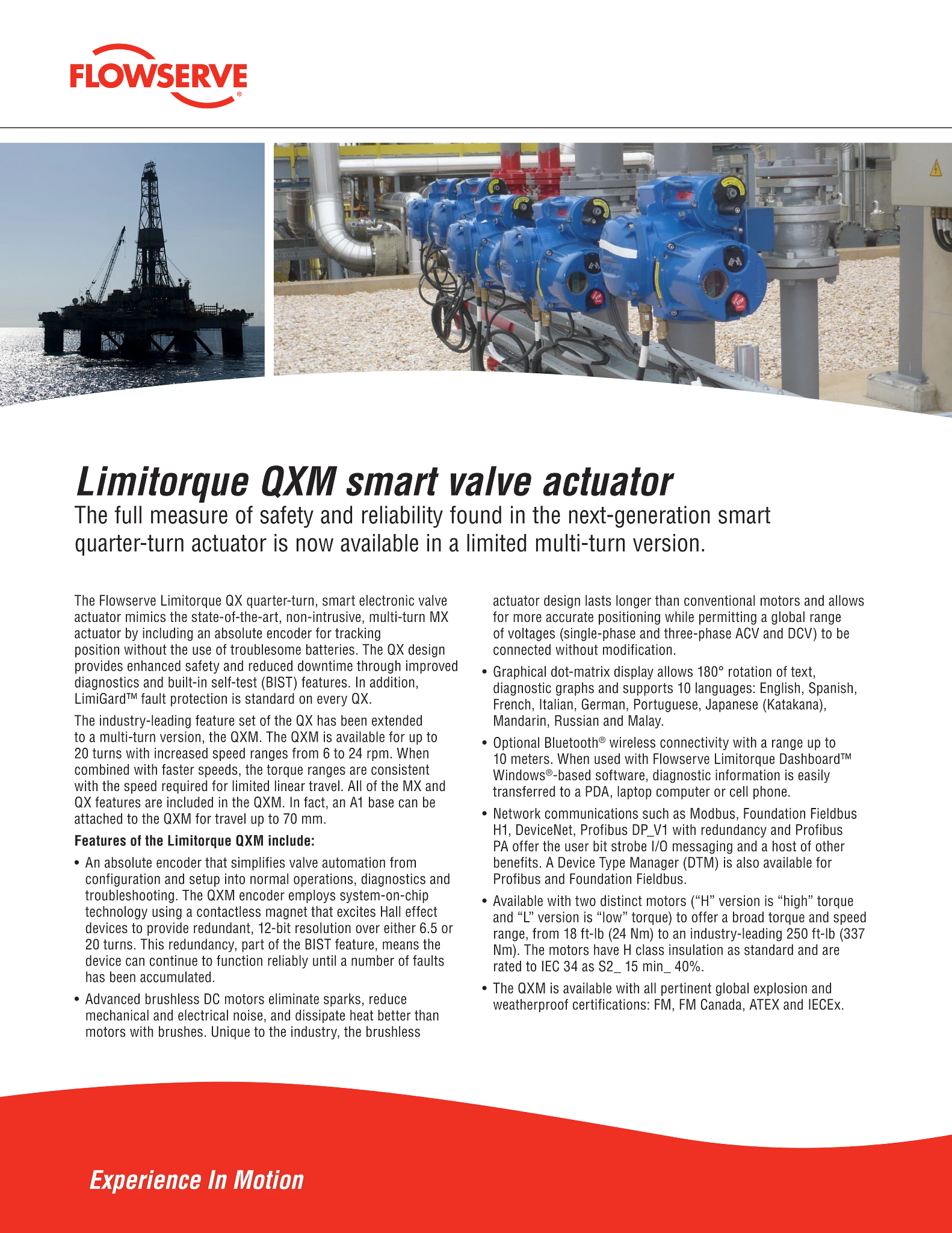 Limitorque QXM多回转智能阀执行器单页