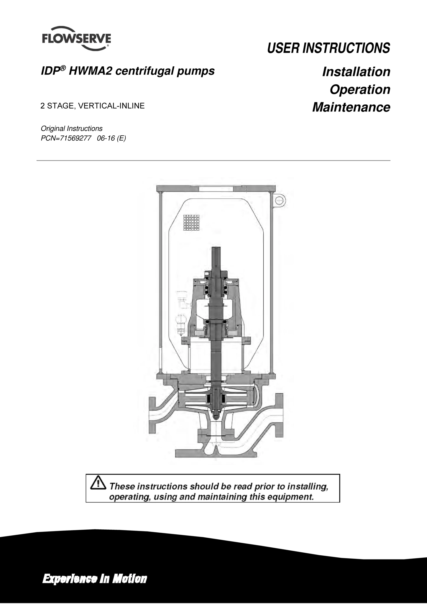 HWMA2离心泵使用说明书