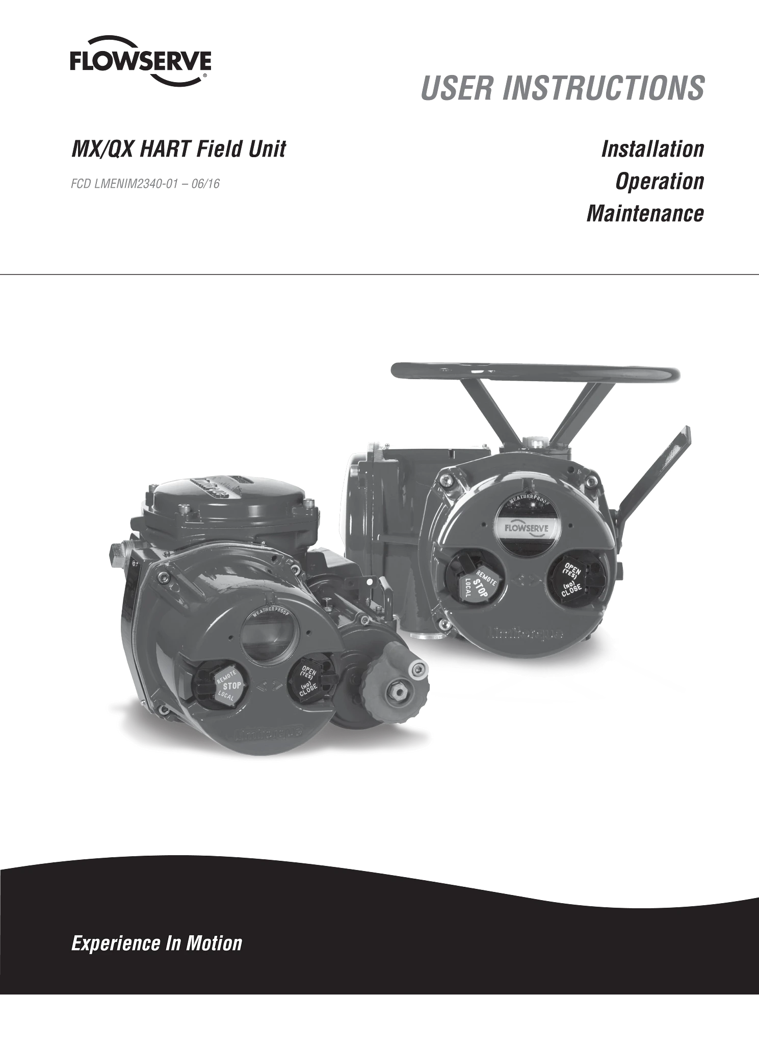 MX/QX HART现场设备用户说明(IOM)