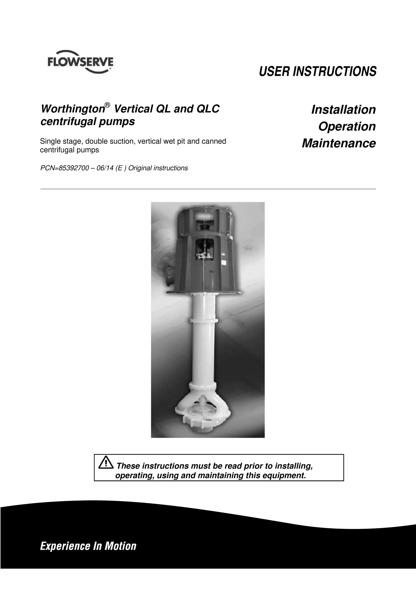 QL与QLC离心泵使用说明