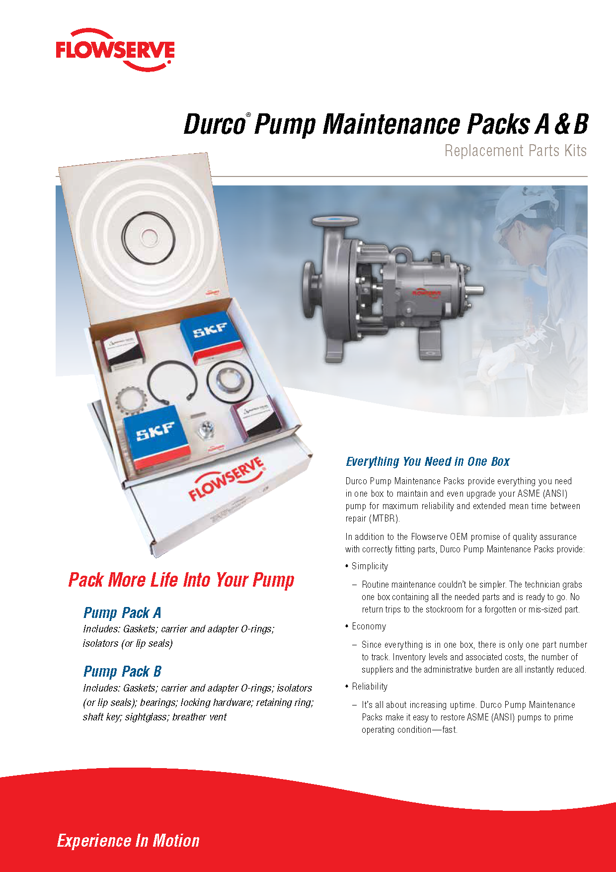 Flowserve Durco®泵维护包A和B