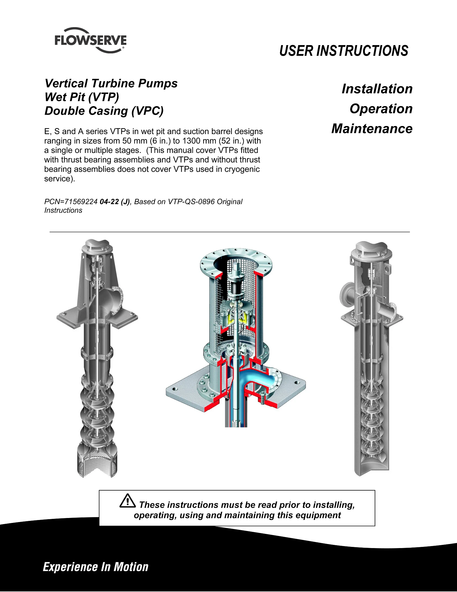 VTP&VPC立式涡轮泵—使用说明书