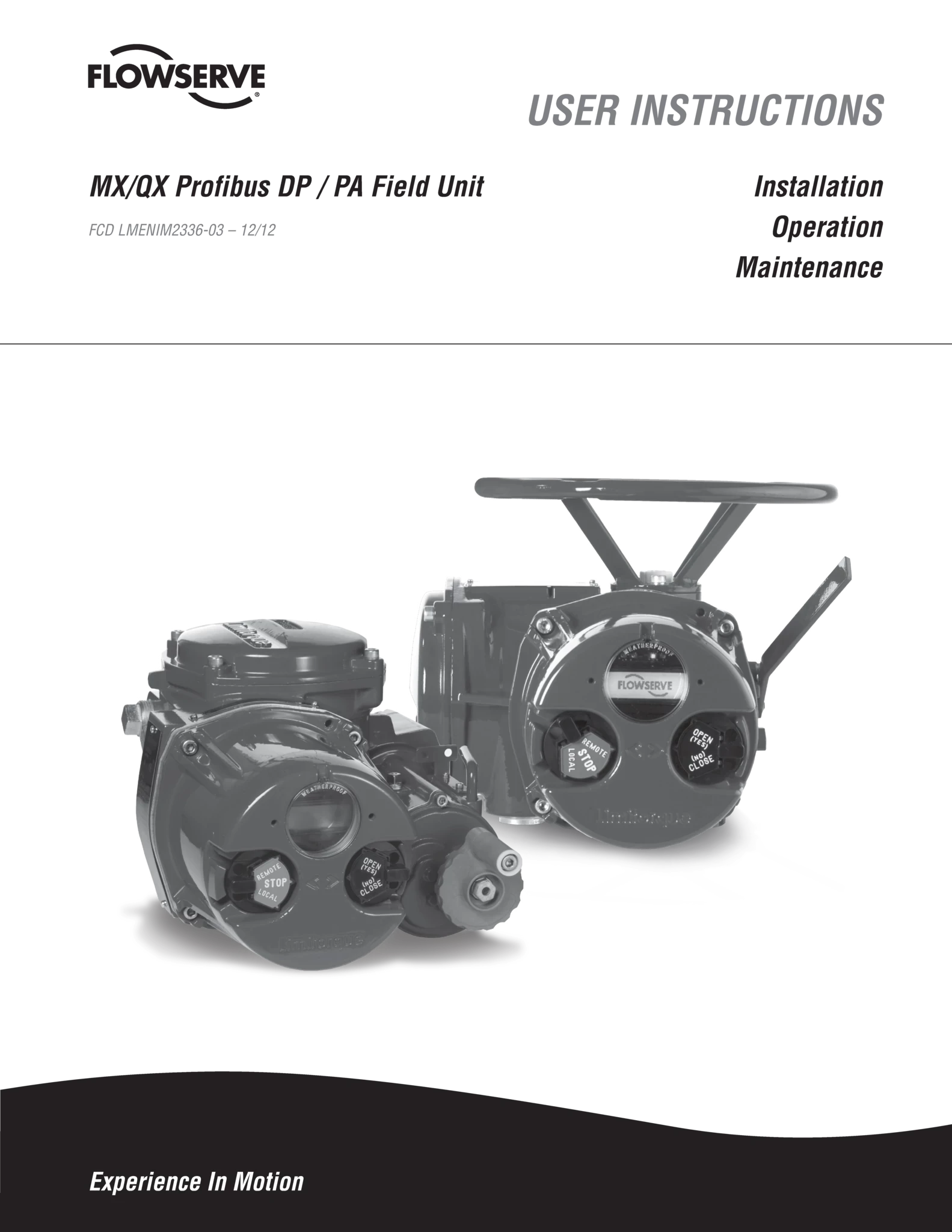 MXa/QXa Profibus PA/Legacy DP现场设备使用说明(IOM)