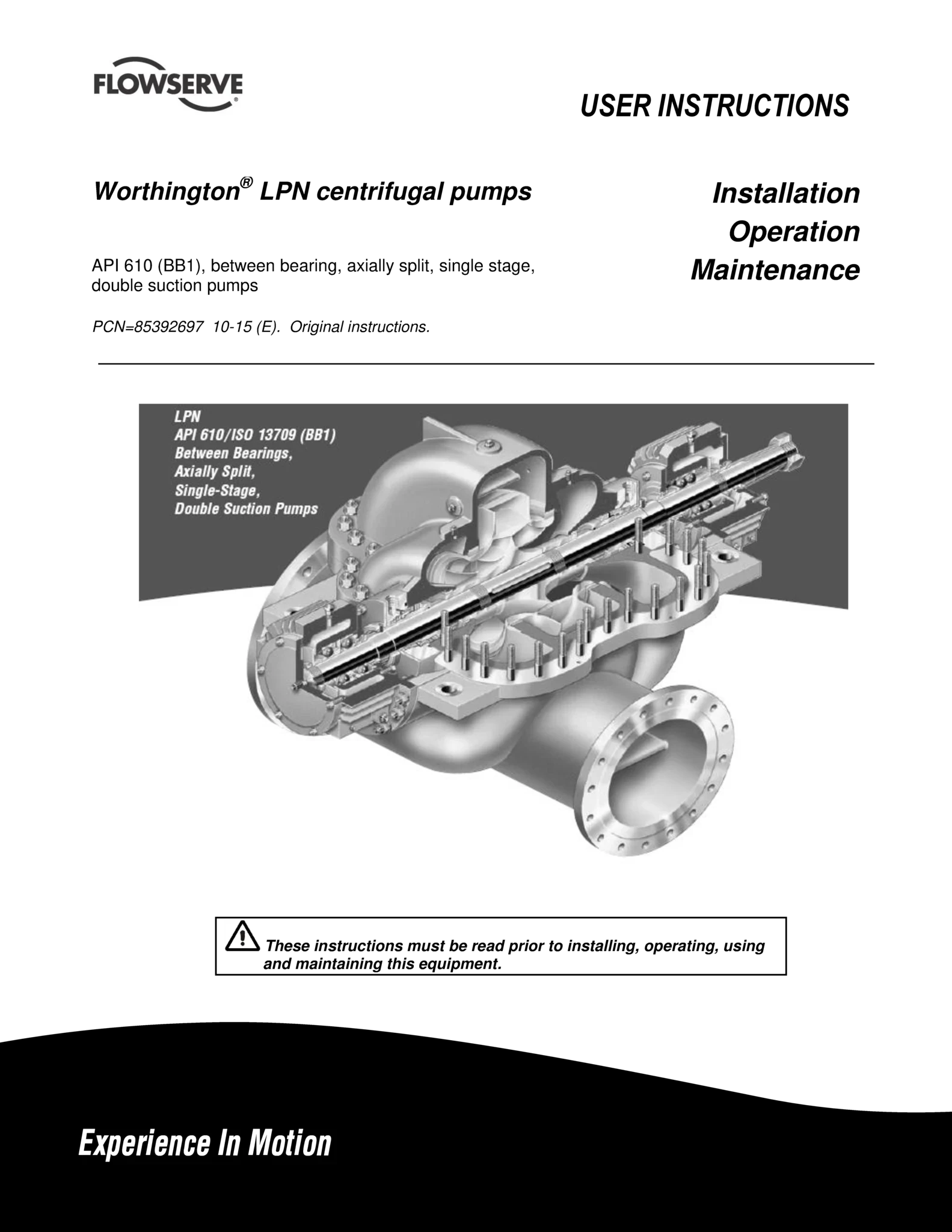 LPN离心泵使用说明书