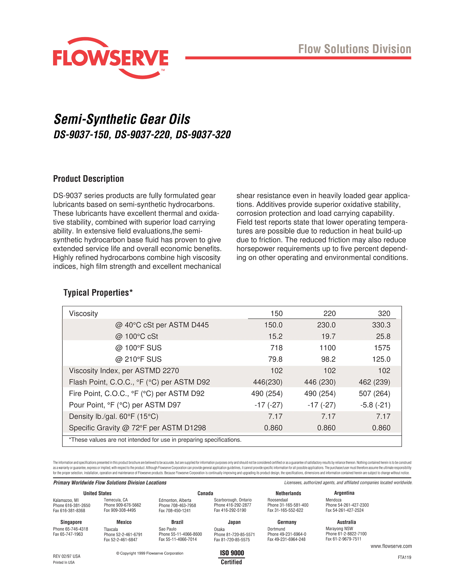 DS-9037系列半合成齿轮油宣传单