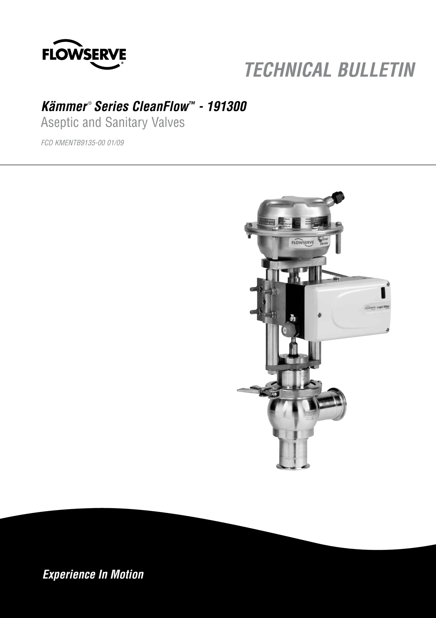 Kämmer CleanFlow 191300系列 - 无菌卫生阀技术公告