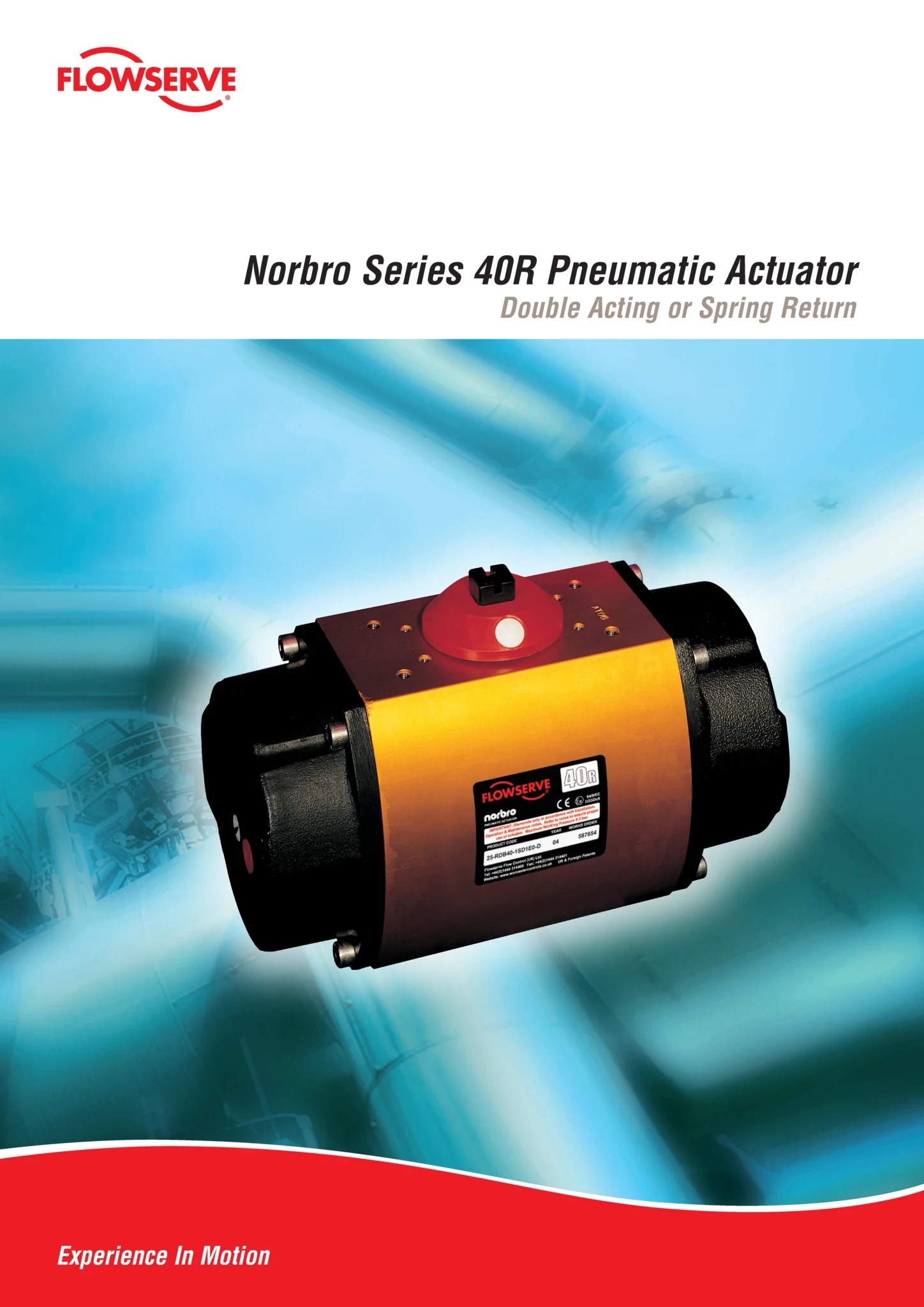 Norbro系列40R气动执行器 - 技术公告
