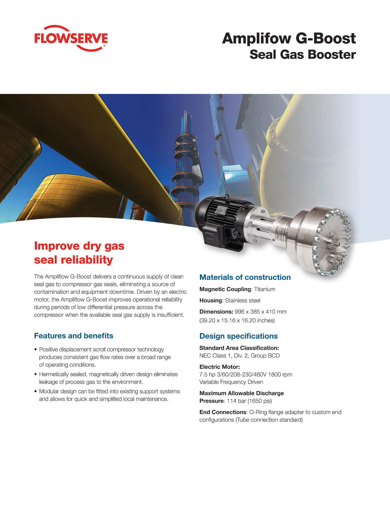 Ampliflow G-Boost密封气体增压器宣传单