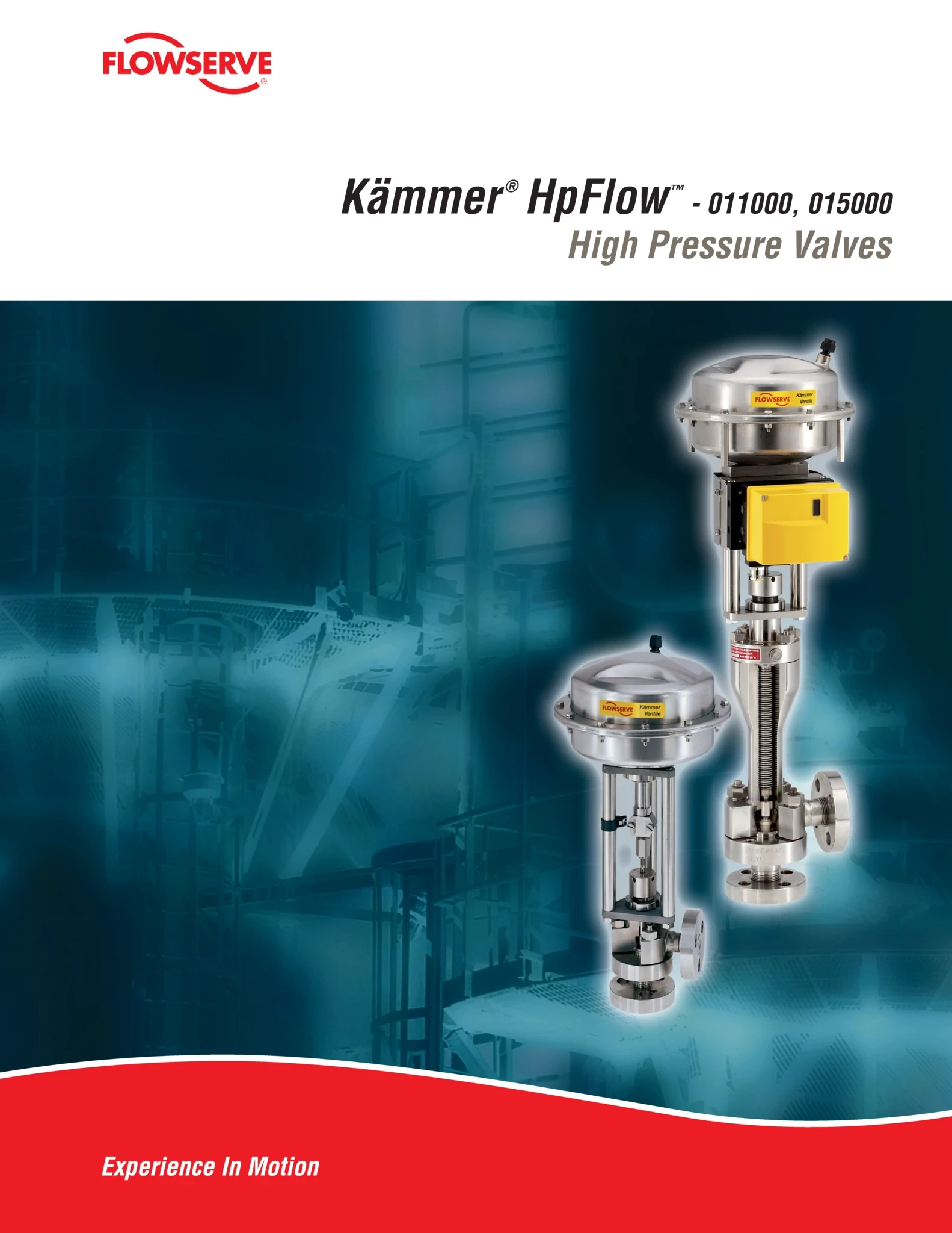 Kämmer HpFlow 011000和015000系列高压控制阀 - 手册