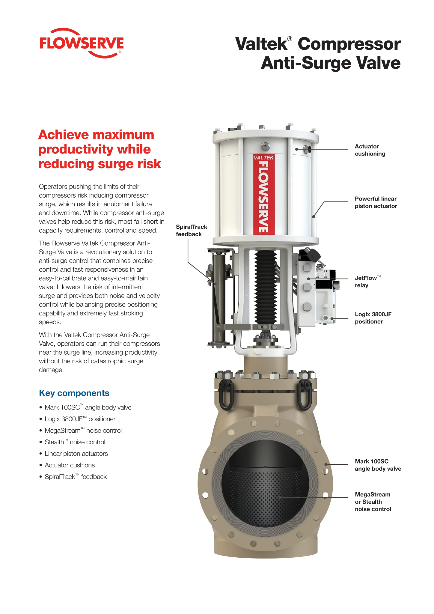 Valtek®压缩机防喘振阀 -宣传单