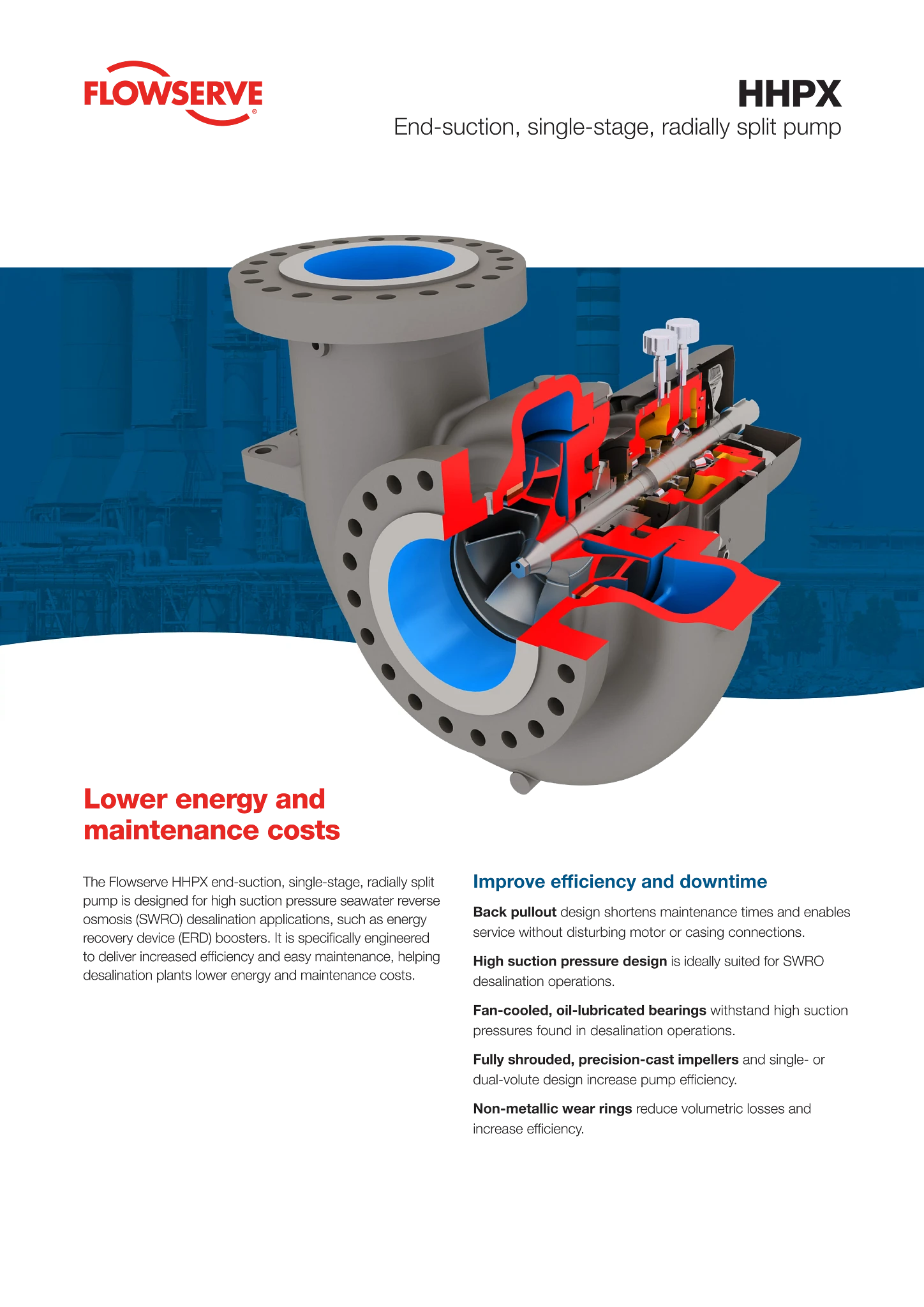 HHPX端吸单级径向剖分泵 - 宣传单