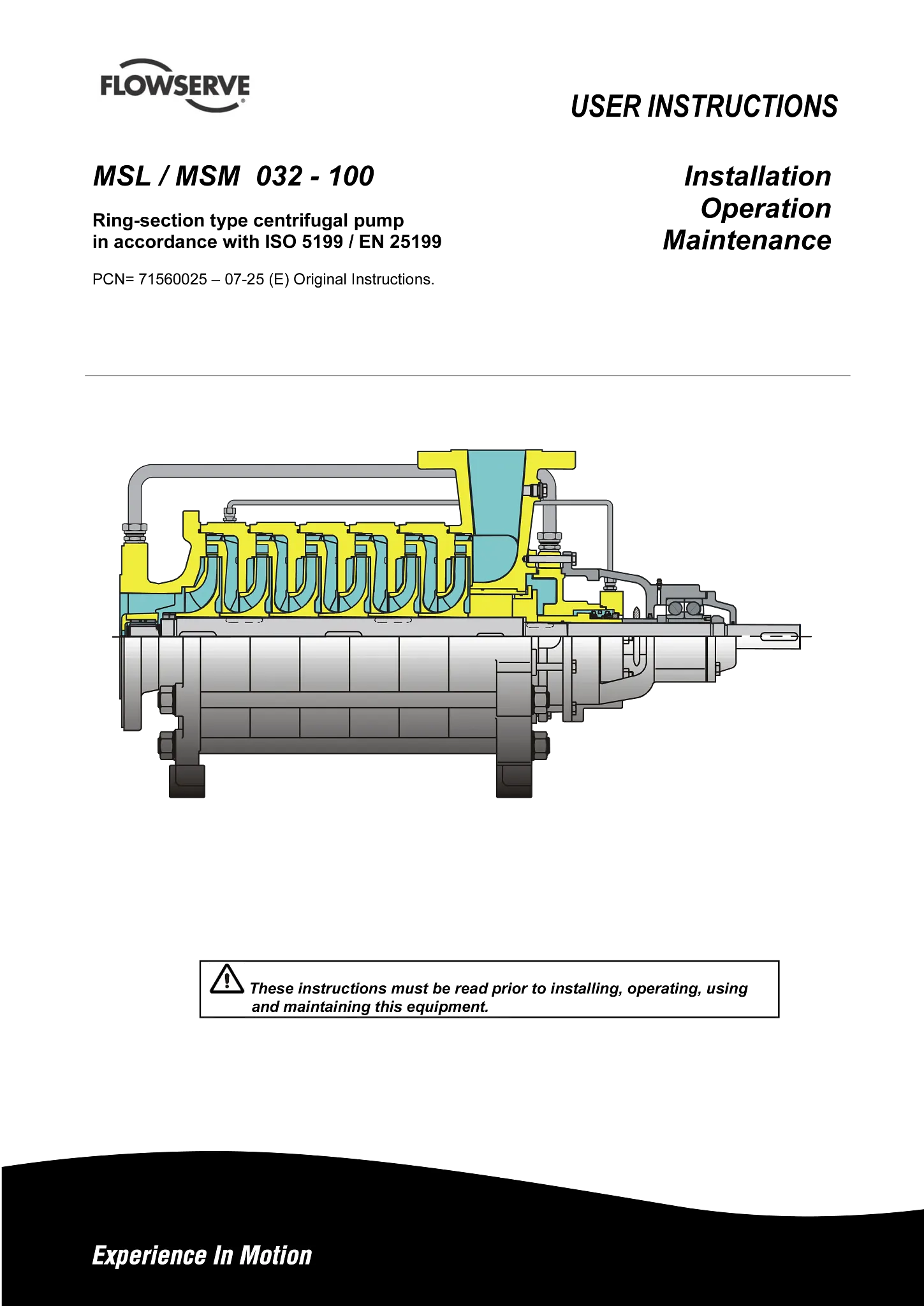 SIHI® MSL/MSM泵 - 使用说明书